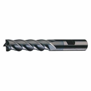 CLEVELAND C32040 Square End Mill, 4 Flutes, Ticn Finish, 1 Inch Milling Dia, 3 Inch Cut, 1 Inch Shank Dia | CQ9TUX 437X74