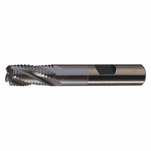 CLEVELAND C32264 Square End Mill, 5 Flutes, Ticn Finish, 1 1/4 Inch Milling Dia, 4 Inch Cut | CQ9UAG 437Y36