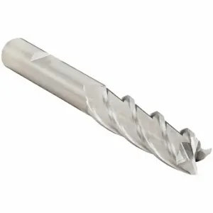 CLEVELAND C32695 Square End Mill, Bright Finish, Center Cutting, 4 Flutes, 13/32 Inch Milling Dia | CQ9UEN 437Z21