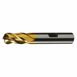 CLEVELAND C32764 Ball End Mill, 4 Flutes, 3/16 Inch Milling Dia, 1/2 Inch Length Of Cut | CQ9DZW 437Z68