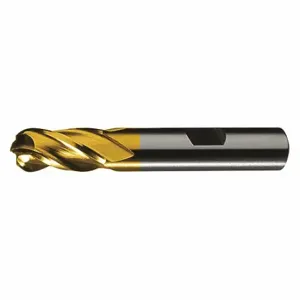 CLEVELAND C32765 Ball End Mill, 4 Flutes, 1/4 Inch Milling Dia, 5/8 Inch Length Of Cut | CQ9DYE 437Z69