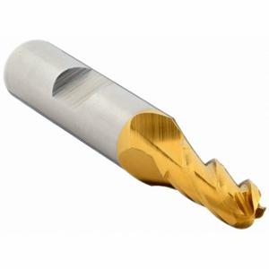 CLEVELAND C33327 Ball End Mill, 4 Flutes, 5/16 Inch Milling Dia, 1 3/8 Inch Cut, 3.1 Inch Overall Length | CQ9ECK 438C32
