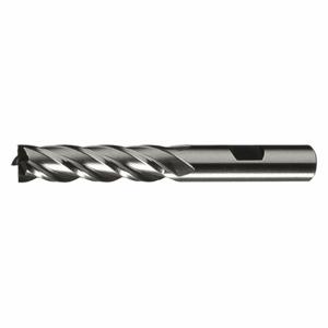 CLEVELAND C75039 Square End Mill, Center Cutting, 6 Flutes, 1 1/2 Inch Milling Dia, 4 Inch Cut | CQ9WYP 438R13