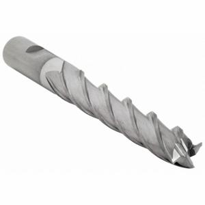 CLEVELAND C33471 Square End Mill, Center Cutting, 4 Flutes, 1 Inch Milling Dia, 6 Inch Cut | CQ9VXD 438D12
