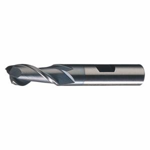 CLEVELAND C33516 Square End Mill, Center Cutting, 2 Flutes, 5/8 Inch Milling Dia, 2 1/2 Inch Cut | CQ9VHD 438D21