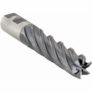 CLEVELAND C33543 Square End Mill, Center Cutting, 2 Flutes, 1 Inch Milling Dia, 6 Inch Cut | CQ9XEB 438D32