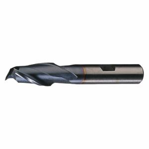 CLEVELAND C38978 Keyway End Mill, Ticn Finish, 2 Flutes, 1 1/8 Inch Milling Dia, 4 1/2 Inch Overall Length | CQ9GZV 438G03