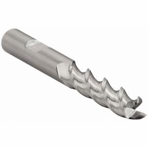 CLEVELAND C40074 Square End Mill, 3 Flutes, Bright Finish, 3/8 Inch Milling Dia | CQ9TJG 438K91