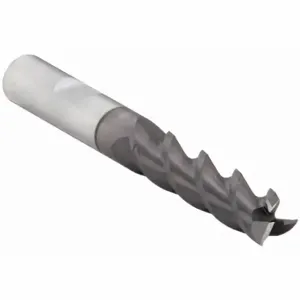 CLEVELAND C40075 Square End Mill, 3 Flutes, Ticn Finish, 3/8 Inch Milling Dia, 1 1/2 Inch Cut | CQ9TKJ 438K92