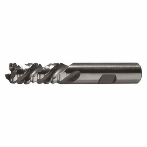 CLEVELAND C40435 Square End Mill, Bright Finish, 3 Flutes, 1 1/4 Inch Milling Dia, 4 Inch Cut | CQ9UCJ 438L58