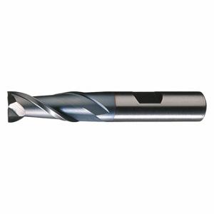 CLEVELAND C40827 Square End Mill, 2 Flutes, Ticn Finish, 3/16 Inch Milling Dia, 1/2 Inch Cut | CQ9TFY 438L95