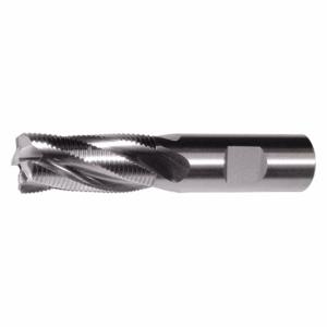 CLEVELAND C41132 Square End Mill, 6 Flutes, Bright Finish, 1 1/4 Inch Milling Dia, 3 Inch Cut | CQ9UBE 438N08