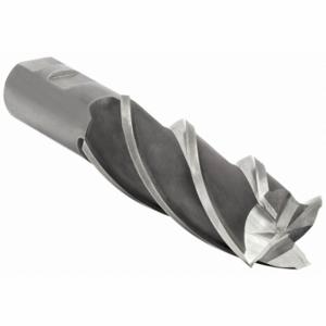 CLEVELAND C41408 Square End Mill, Center Cutting, 4 Flutes, 1 1/4 Inch Milling Dia, 6 Inch Cut | CQ9VVN 438N54