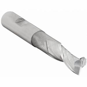 CLEVELAND C41784 Square End Mill, Center Cutting, 2 Flutes, 5/8 Inch Milling Dia, 1 3/8 Inch Cut | CQ9VGY 438N70