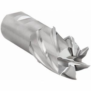 CLEVELAND C42726 Square End Mill, Bright Finish, Center Cutting, 6 Flutes, 1 1/2 Inch Milling Dia | CQ9XGK 2MZR7