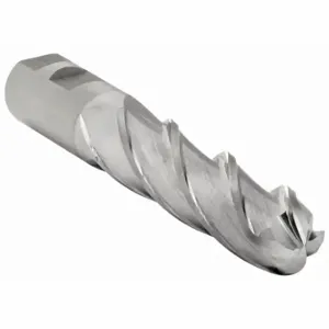 CLEVELAND C42881 Square End Mill, Bright Finish, Center Cutting, 4 Flutes, 1 1/4 Inch Milling Dia | CQ9UEB 438N99