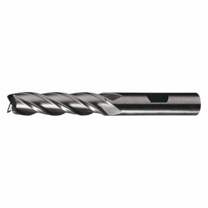 CLEVELAND C42880 Square End Mill, Bright Finish, Center Cutting, 6 Flutes, 1 1/4 Inch Milling Dia | CQ9UGA 438N98