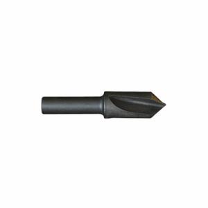 CLEVELAND C46107 Countersink, 3/8 Inch Body Dia, 1/4 Inch Shank Dia, Black Oxide Finish | CQ9GQY 407H21