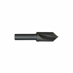 CLEVELAND C46122 Countersink, 5/8 Inch Body Dia, 3/8 Inch Shank Dia, Black Oxide Finish | CQ9GRR 407H34