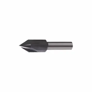 CLEVELAND C46212 Countersink, 1/2 Inch Body Dia, 3/8 Inch Shank Dia, Black Oxide Finish, 2 Inch Overall | CQ9GPB 445R76