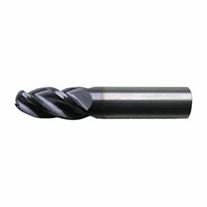 CLEVELAND C60117 Ball End Mill, 4 Flutes, 0.75 Inch Milling Dia, 4 Inch Overall Length | CQ9DVG 32ZX20