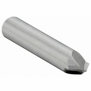 CLEVELAND C61123 Chamfer Mill, Bright Finish, 2 Flutes, 1/2 Inch Milling Dia, 82 Degree Included Angle | CQ9EPA 33FZ09