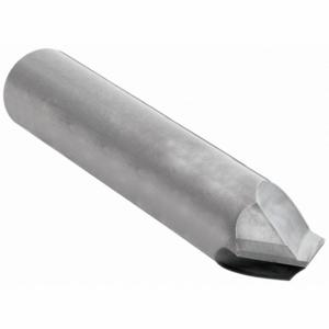 CLEVELAND C61124 Chamfer Mill, Bright Finish, 2 Flutes, 1/2 Inch Milling Dia, 90 Degree Included Angle | CQ9EPC 33FZ10