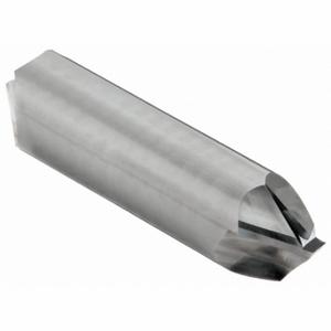 CLEVELAND C61231 Chamfer Mill, Bright Finish, 2 Flutes, 3/4 Inch Milling Dia, 90 Degree Included Angle | CQ9EPP 33FZ19