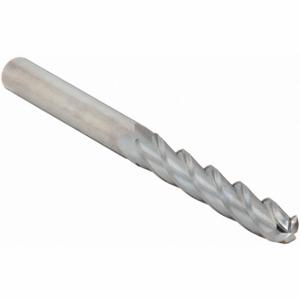 CLEVELAND C63540 Ball End Mill, 4 Flutes, 1/4 Inch Milling Dia, 6 Inch Overall Length | CQ9DYG 33GC22