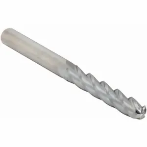 CLEVELAND C63551 Ball End Mill, 4 Flutes, 3/8 Inch Milling Dia, 6 Inch Overall Length | CQ9EBT 33GC33