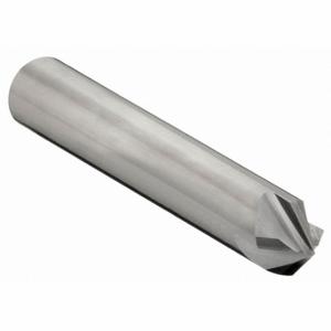 CLEVELAND C66220 Chamfer Mill, Bright Finish, 4 Flutes, 1/4 Inch Milling Dia, 82 Degree Included Angle | CQ9EQA 33GC64