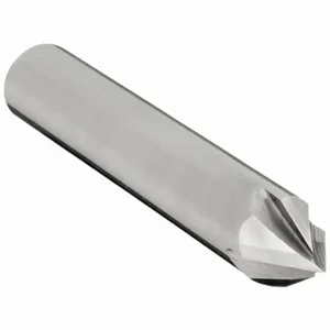 CLEVELAND C66219 Chamfer Mill, Bright Finish, 4 Flutes, 1/4 Inch Milling Dia, 60 Degree Included Angle | CQ9EQN 33GC63