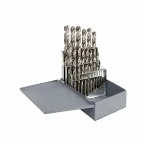 CLEVELAND C72000 Jobber Drill Bit Set, 1.00 mm Smallest Drill Bit Size, 13.00 mm Largest Drill Bit Size | CQ9HPH 406J44