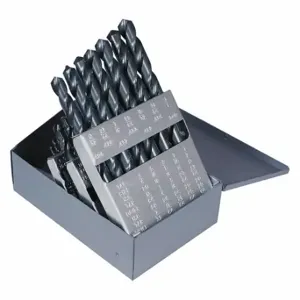 CLEVELAND C72197 Jobber Drill Bit Set, 1/16 Inch Smallest Drill Bit Size, 1/2 Inch Largest Drill Bit Size | CQ9HPP 406K61