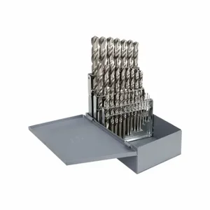 CLEVELAND C72198 Jobber Drill Bit Set, 1/16 Inch Smallest Drill Bit Size, 1/2 Inch Largest Drill Bit Size | CQ9HPN 406K62