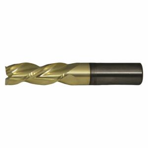 CLEVELAND C72354 Square End Mill, Center Cutting, 3 Flutes, 3/8 Inch Milling Dia, 2 1/2 Inch Length Of Cut | CQ9VQR 407J06