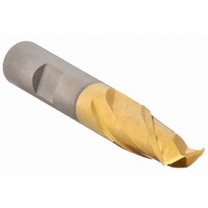 CLEVELAND C75141 Square End Mill, Center Cutting, 2 Flutes, 1/2 Inch Milling Dia | CQ9UVH 438T02