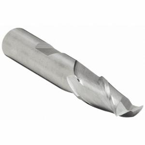 CLEVELAND C75291 Square End Mill, Center Cutting, 2 Flutes, 9.00 mm Milling Dia, 14.29 mm Length Of Cut | CQ9VKM 438U08