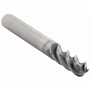 CLEVELAND C80112 Ball End Mill, 4 Flutes, 0.375 Inch Milling Dia, 2.5 Inch Overall Length | CQ9DUX 33GE70