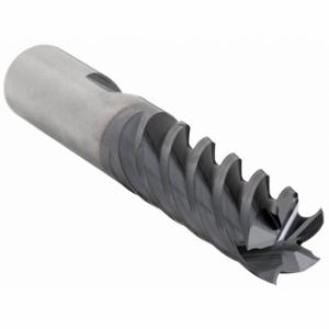 CLEVELAND C80442 Square End Mill, Center Cutting, 5 Flutes, 1/2 Inch Milling Dia, 2 Inch Length Of Cut | CQ9WTP 33GG10