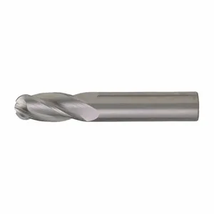 CLEVELAND C83559 Ball End Mill, 4 Flutes, 31/64 Inch Milling Dia, 3 Inch Overall Length | CQ9EBY 33GL86