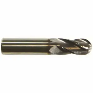 CLEVELAND C83562 Ball End Mill, 4 Flutes, 1/2 Inch Milling Dia, 6 Inch Overall Length | CQ9DXE 33GL89