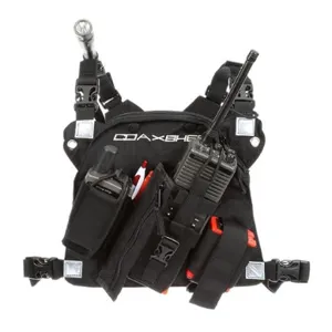 COAXSHER RP202 Radio Chest Harness, RCP-1 Pro, Black | CJ8PGL