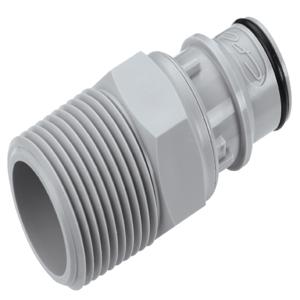 COLDER PRODUCTS COMPANY HFCD24812 Coupler Polypropylene Gray Push In | AG9YZV 23MH43