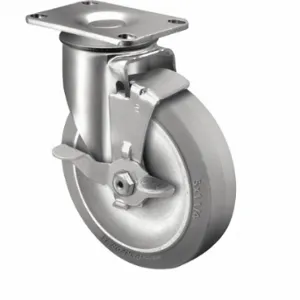 COLSON 2.05256.445 BRK1 Standard Plate Caster, 5 Inch Dia, 6 3/16 Inch Height, Swivel | CR2ATN 56HE13