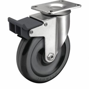 COLSON 2.03256.55 BRK5 Standard Plate Caster, 3 1/2 Inch Dia, 4 11/16 Inch Height, Swivel | CR2AUC 56HD67