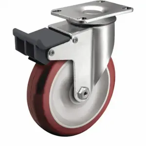 COLSON 2.03256.95 BRK5 Standard Plate Caster, 3 1/2 Inch Dia, 4 11/16 Inch Height | CR2AQC 56HD70