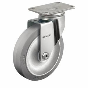 COLSON 2.05456.444 Standard Plate Caster, 5 Inch Dia, 6 3/16 Inch Height, Swivel Caster | CR2ATQ 56HE23