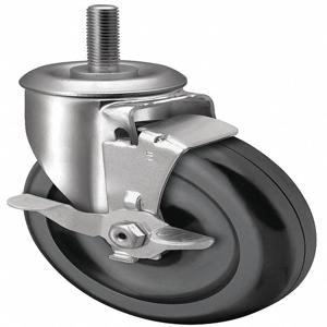 COLSON 2.04254.55 BRK1 General Purpose Threaded Stem Caster, 4 Inch Wheel Dia., 275 Lbs. Load Rating | CH6JBL 55FE47