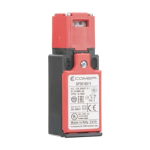 COMEPI SP2K10X11 Safety Switch, Tongue Interlock, 90-Deg. Adjustable Head, 1 N.C. Safety Output | CV8CEZ